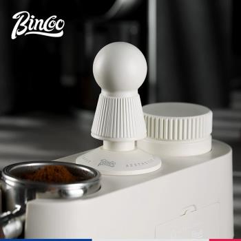 Bincoo雪人咖啡壓粉錘意式手柄彈力填壓粉器58mm咖啡器具螺紋底部