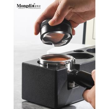 Mongdio咖啡布粉器壓粉器不銹鋼壓粉錘51mm/53mm/58mm咖啡機配件