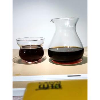 透明咖啡分享壺 手沖壺濾杯手沖滴漏式 600ml
