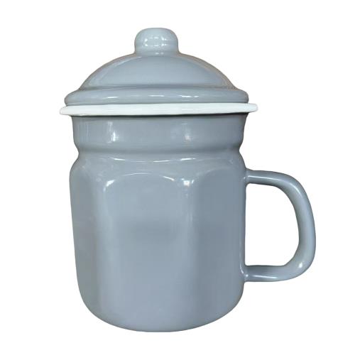 肥龍搪瓷八角漏嘴涼水壺杯油壺咖啡壺大水缸電磁爐燃氣加熱