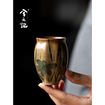 兮元記手繪青花陶瓷茶杯釉下彩主人杯品茗杯家用中式高檔功夫茶具