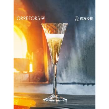Orrefors Helena進口水晶玻璃高腳香檳杯起泡酒杯宴會杯婚禮禮物