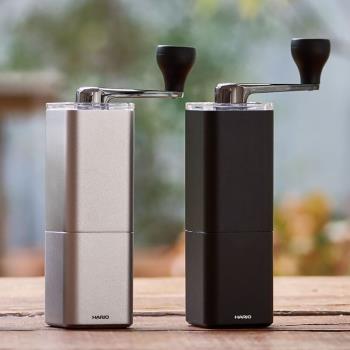 HARIO手搖咖啡磨豆機家用小型磨豆機鋁合金手搖磨豆機MSA黑色：可
