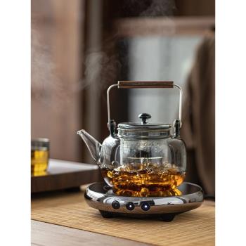 覓己玻璃煮茶壺圍爐煮茶器耐高溫燒水泡茶壺家用小型電陶爐煮茶爐