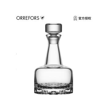 Orrefors瑞典進口手工水晶杯玻璃家用潮流ERIK威士忌醒酒器酒樽
