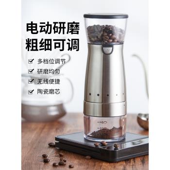 磨豆機咖啡豆研磨機全自動咖啡研磨機咖啡機便攜家用小型研磨器