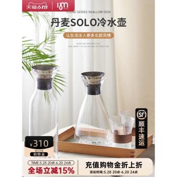 IMhouse涼水壺玻璃耐高溫冷水壺大容量涼白開水壺夏季涼水杯家用