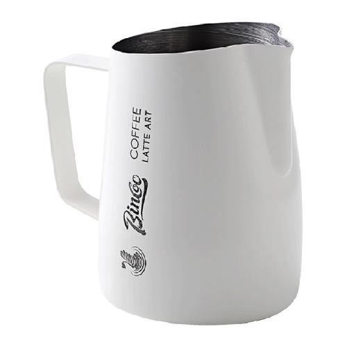 Bincoo天鵝拉花缸尖嘴壓紋專業咖啡拉花不銹鋼打奶泡杯斜口拉花杯