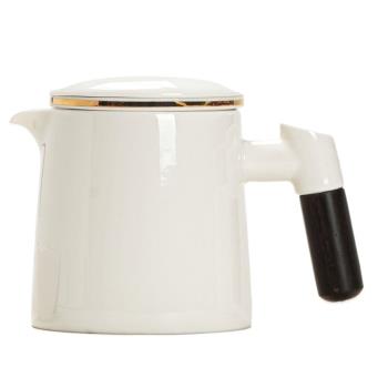 羊脂玉白瓷大號茶壺茶水分離茶具茶杯套裝陶瓷家用泡茶器一壺高溫
