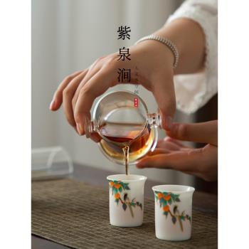 JOJOS L. PD.紫泉澗.玻璃茶壺旅行茶具耐高溫過濾陶瓷 | 圈椅