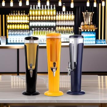 酒吧KTV生啤酒分配器 冰飲料果汁分發器 精釀啤酒發光酒炮啤酒塔