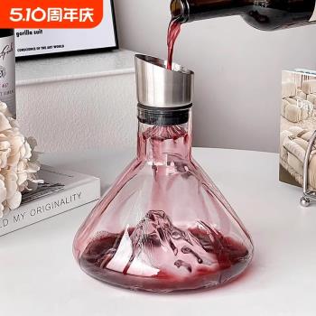 醒酒器紅酒杯家用套裝高階醒酒瓶高顏值葡萄酒分酒器壺高級感商用