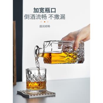 歐式奢華威士忌洋酒杯套裝無鉛水晶玻璃酒樽醒酒器酒具酒壺分酒器