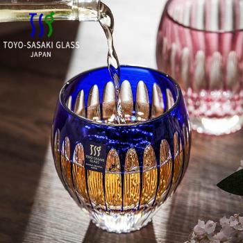 日本進口東洋佐佐木水晶玻璃八千代切子杯威士忌杯洋酒杯日式送禮