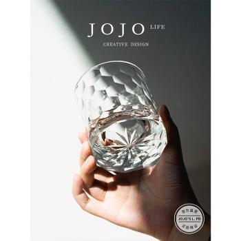 JOJOS L. PD.stalk.粉色水晶杯玻璃杯江戶切子手工威士忌 | 柯煜
