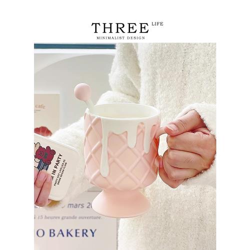 Tlife·Crispy·杯具馬克杯情侶陶瓷杯高腳杯家用咖啡杯子 | 脆皮