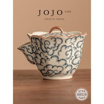 JOJOS L. PD.collide.手抓壺雲紋汝窯中式高檔家用防燙壺 | 相撞