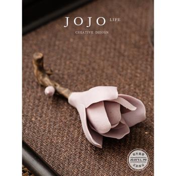 JOJOS L. PD.Backward.梔子花香插陶瓷線香香座筆架德化 | 向背