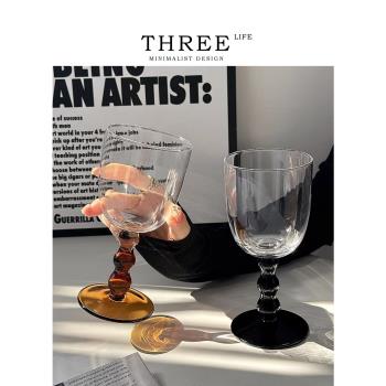 Tlife·Beading·酒具法式復古玻璃酒杯高腳杯紅酒葡萄酒杯 |串珠