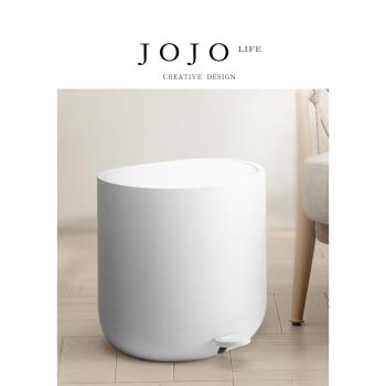 JOJOS L. PD |垃圾桶圓形客廳簡約家用臥室北歐腳踏式創意衛生間