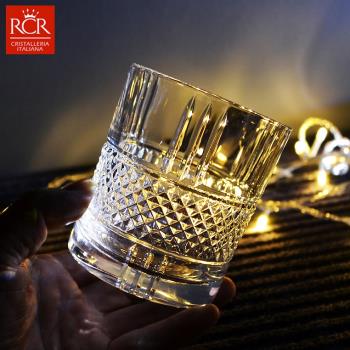 RCR義大利刻花餐飲水晶玻璃杯