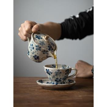 日本進口陶瓷馬克杯大容量小眾設計感高顏值水杯咖啡杯茶壺套裝