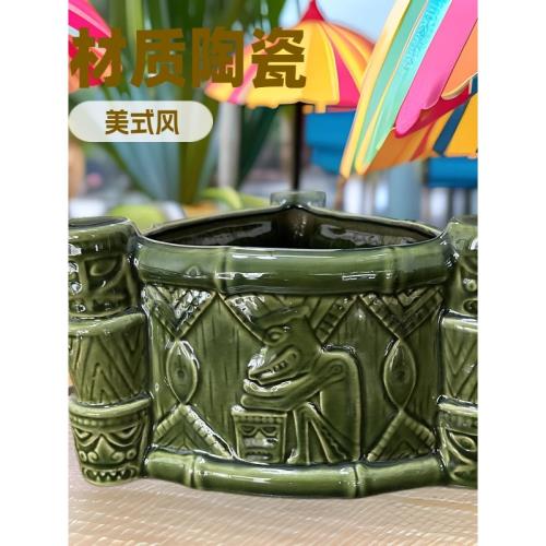 雞尾酒杯賓治盆酒吧大碗冰桶客戶原版Punch Bowl提基杯tikimug