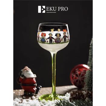 EKU PRO·薩斯·酒具玻璃高腳杯紅酒杯創意香檳雞尾酒杯可愛|Sars