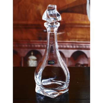 捷克進口BOHEMIA水晶玻璃高檔家用威士忌酒具酒瓶酒樽洋酒醒酒器