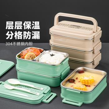德國ZSVIP多層保溫飯盒304食品級不銹鋼便當盒雙層分格大容量餐盒