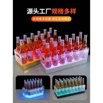 酒吧啤酒發光冰桶PC塑膠LED高亮充電創意方形商用派對KTV冰塊酒桶