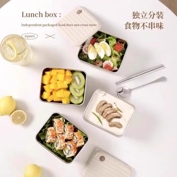 德國304不銹鋼保溫飯盒可微波爐加熱上班族學生簡約便當餐盒套裝