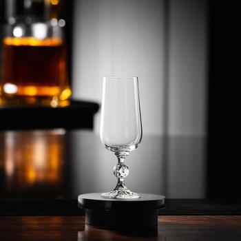 捷克進口無鉛水晶高腳雞尾酒杯 香檳杯 葡萄酒杯果汁杯小容量酒杯