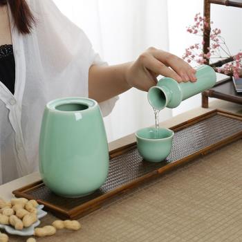 陶瓷溫酒壺酒具套裝燙酒壺家用熱暖酒器古風分酒器黃酒白酒杯