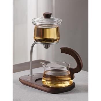 泡茶壺茶水分離2024新款功夫茶具套裝耐熱玻璃自動懶人泡茶神器