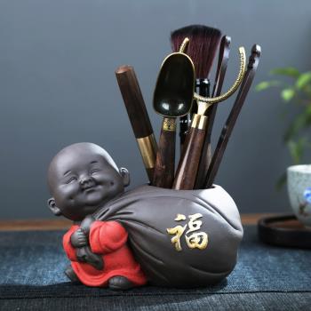 茶道六君子泡茶工具大全套裝茶刀茶夾茶刷勺喝茶用品功夫茶具配件