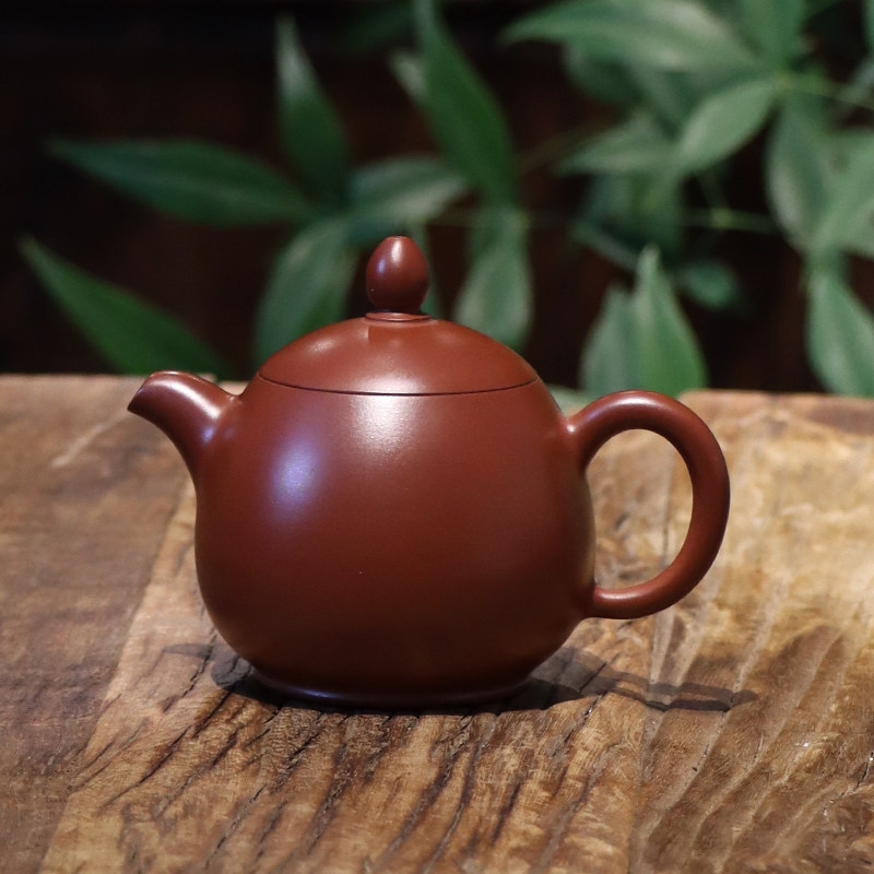 吳潔敏作品】正宗潮州朱泥手拉泡茶壺紫砂純手工中式家用煮陶壺|茶道/零