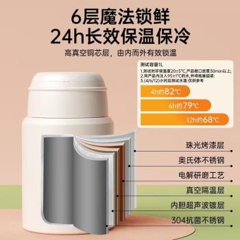 德國燜燒杯女316不銹鋼寶寶保溫飯盒桶悶燒杯學生上班族保溫桶