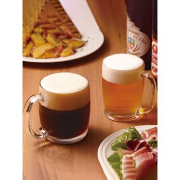 日本進口東洋佐佐木啤酒杯精釀扎啤杯大容量帶把玻璃杯晚酌的流派
