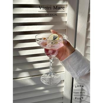 Vietri Mare玻璃杯創意高腳高顏值紅酒杯雞尾酒杯果酒杯子丨若娜