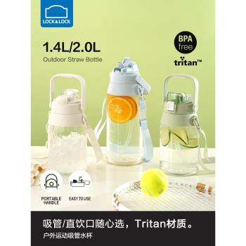樂扣樂扣運動戶外塑膠太空杯水壺