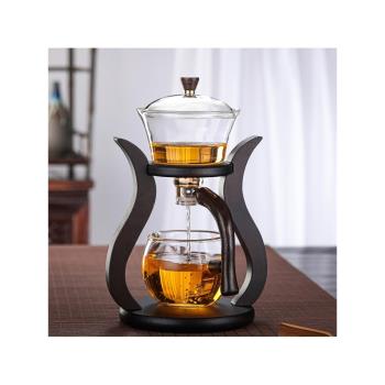 懶人半全自動玻璃泡茶器沖茶器半自動宮燈磁吸功夫茶具套裝家用