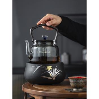 煮茶壺2025新款加厚玻璃燒水耐熱陶爐專用大容量提樑家用茶圍禮盒