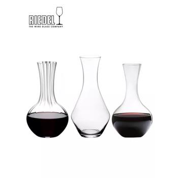 奧地利RIEDEL/醴鐸水晶玻璃家用醒酒器歐式簡約紅酒快速醒酒大號