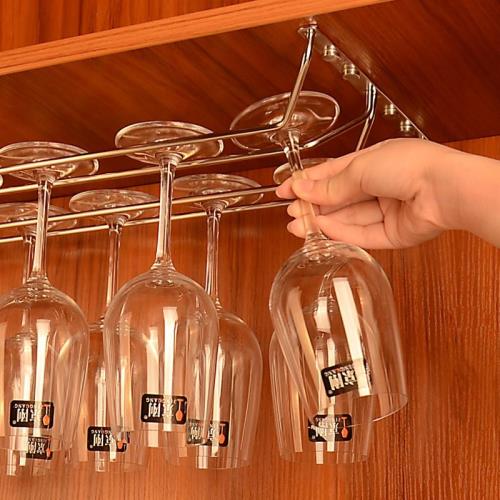 304不銹鋼紅酒酒杯架架倒掛家用高腳杯懸掛吊杯紅酒架擺件架子