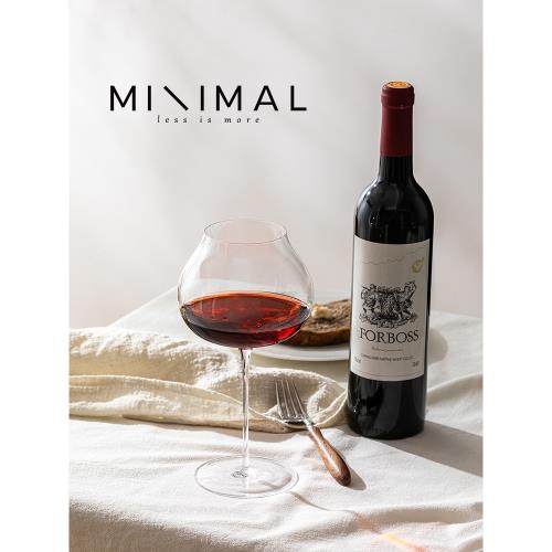 家用高檔勃艮第細桿紅酒杯葡萄酒杯超薄輕奢高腳杯歐式高顏值酒具