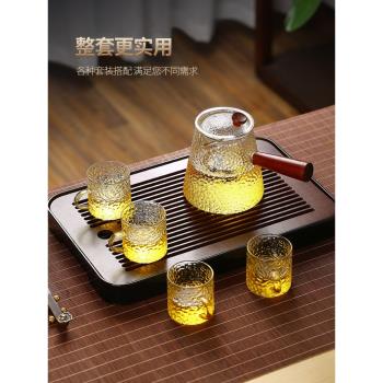 友德堂側把茶壺玻璃耐熱泡茶壺家用電陶爐煮茶壺2025新款茶具套裝