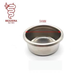 義大利進口BEZZERA貝澤拉半自動咖啡機粉碗雙份18g粉碗濾杯配件