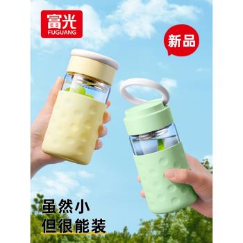 富光辦公室泡茶牛奶咖啡玻璃杯