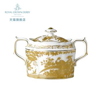 Royal Crown Derby德貝金孔雀骨瓷歐式糖缸糖罐糖盅下午茶 英國產